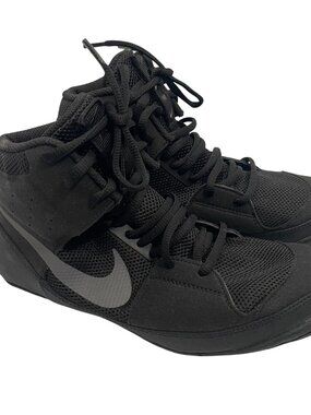 Nike Fury Wrestling Shoes Mens 8.5 AO2416 010 MMA Black Gray